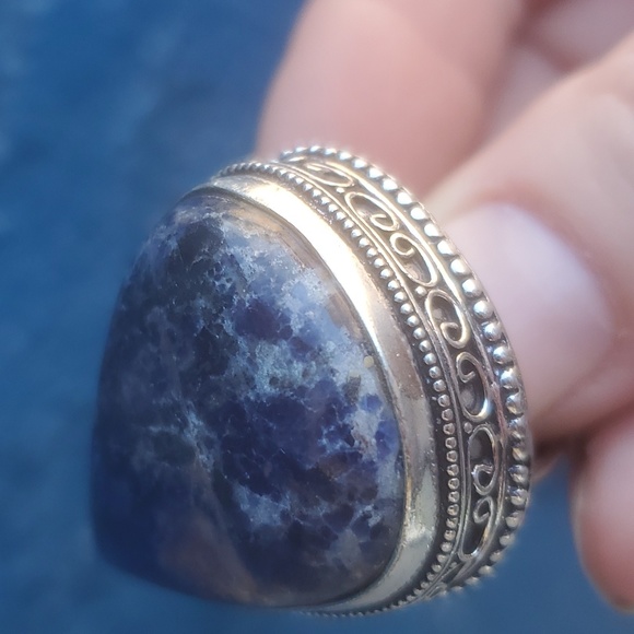 New Sodalite 925 Silver Ring. - Picture 4 of 8